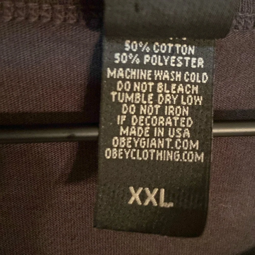 🔥GTC🔥Obey Cotton Blend Crewneck T-shirt.